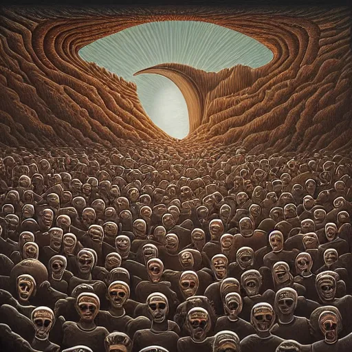 Prompt: in a dream, are all the characters really you? by jeffrey smith, oil on canvas