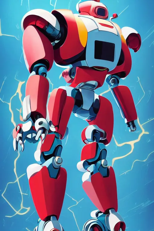 Image similar to metabots medabots medarotto medarot robot minimalist comics, behance hd by jesper ejsing, by rhads, makoto shinkai and lois van baarle, ilya kuvshinov, rossdraws global illumination ray tracing hdr radiating a glowing aura