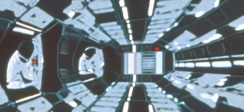 Image similar to film still from 2 0 0 1 : a space odyssey ( 1 9 6 8 ) in the style of cronenberg, super panavision 7 0 lenses, 6 5 mm ( eastman 5 0 t 5 2 5 1 )