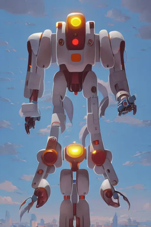 Image similar to metabots medabots medarotto medarot robot minimalist comics, behance hd by jesper ejsing, by rhads, makoto shinkai and lois van baarle, ilya kuvshinov, rossdraws global illumination ray tracing hdr radiating a glowing aura