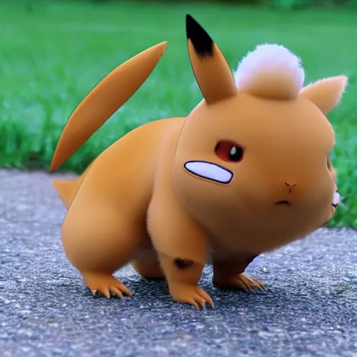 Prompt: a real life pokemon