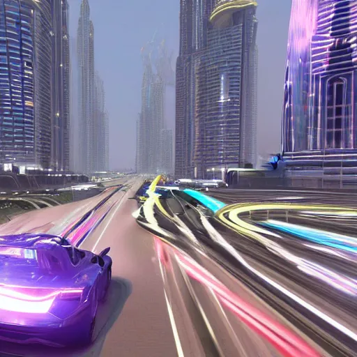 Image similar to gta : dubai, hyperspace