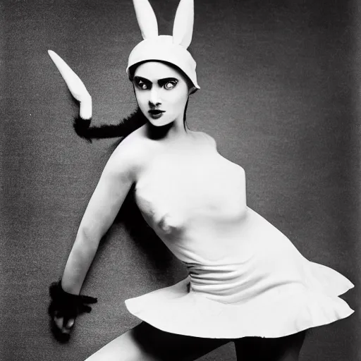 Image similar to elegant woman dressed up as pikachu, art photo by Annie Liebovitz and Frantisek Drtikol, digital photo, clean, sharp, smooth, glossy photo