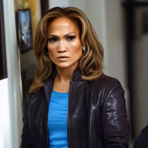 Prompt: jennifer lopez as olivia benson from law and order svu