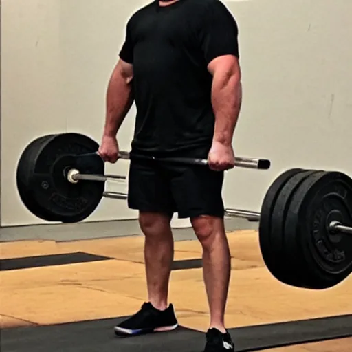 Image similar to jesus christ deadlifting