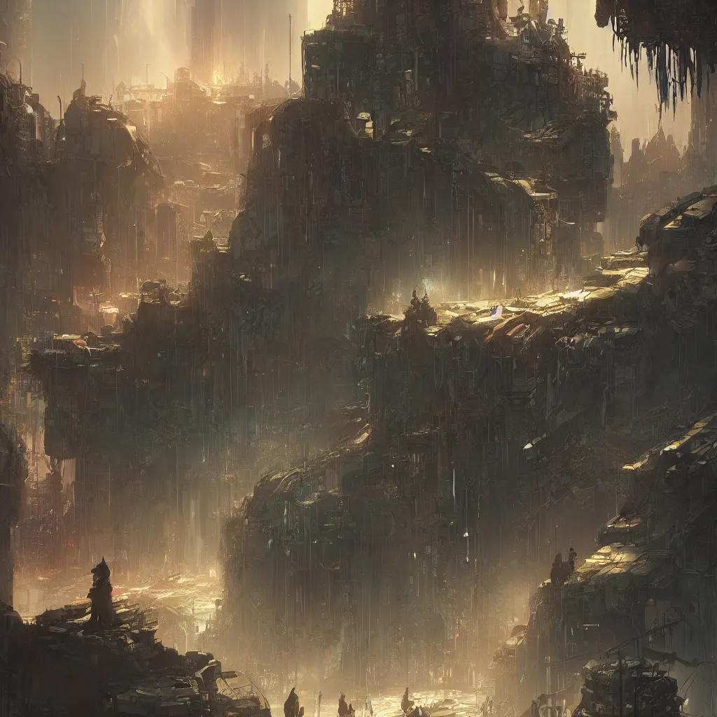 Prompt: fantasy cyberpunk steampunk concept art brushes, brush pack, paint brushes digital, phototshop, greg rutkowski, makoto shinkai, noah bradley