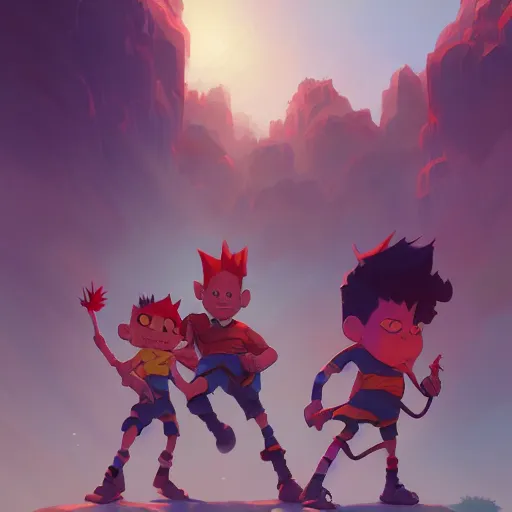 Image similar to hero world rugrats, behance hd by jesper ejsing, by rhads, makoto shinkai and lois van baarle, ilya kuvshinov, rossdraws global illumination