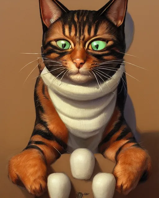 Image similar to ms. fortune the cat | highly detailed | from the pixar film sneaky cats | very intricate | cinematic lighting | award - winning | closeup portrait | by donato giancola and mandy jurgens and charlie bowater | featured on artstation