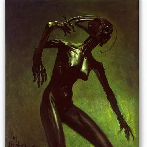 Image similar to alien by ilya repin