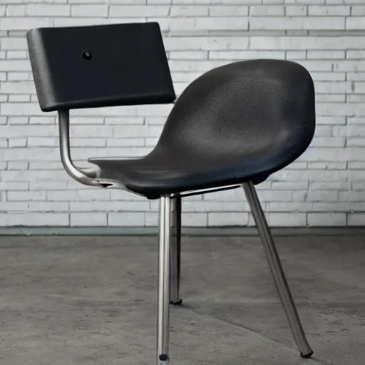 Image similar to product photography teenage engineering electric chair, dieter rams, jonothan ive, vintage