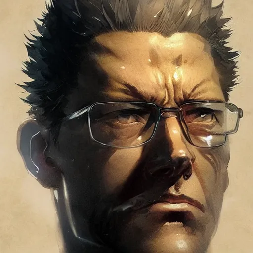 Image similar to realistic portrait of leorio, dramatic lighting, illustration by Greg rutkowski, yoji shinkawa, 4k, digital art, concept art, trending on artstation