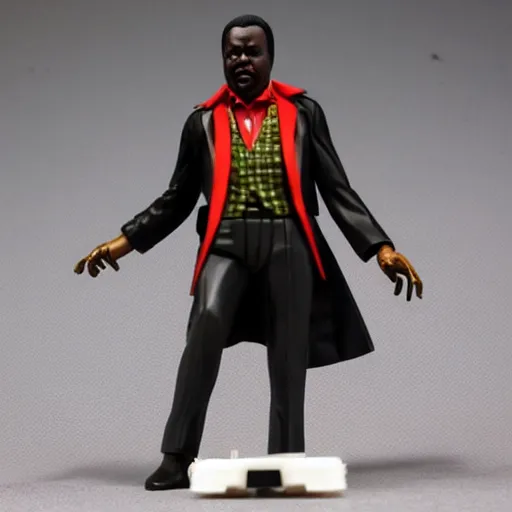 Prompt: marcus garvey vinyl action figure, plastic, toy, butcher billy style