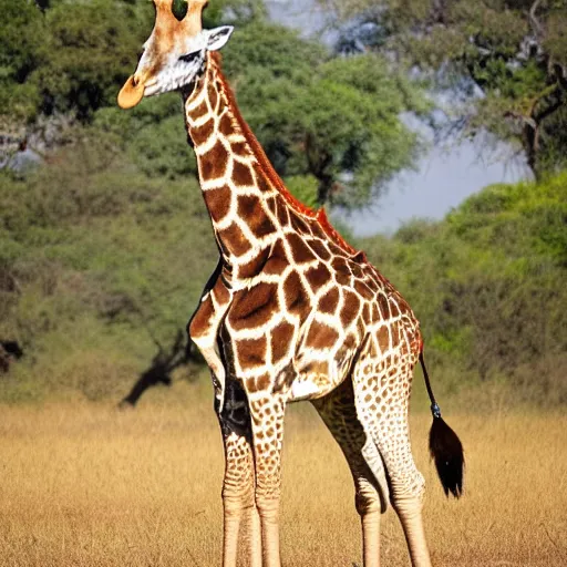 Image similar to a giraffe - human, wildlife photography