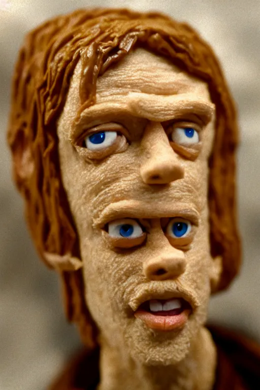 Image similar to film still of steve buscemi made out of bread in lord of the rings, 4 k