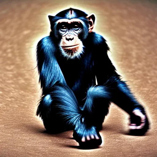 Prompt: a cat - chimpanzee - hybrid, animal photography