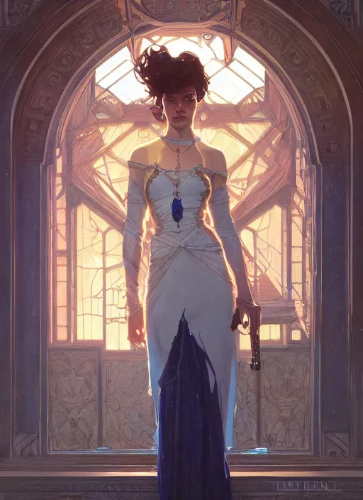 Image similar to the sapphire herald, intricate, cinematic lighting, highly detailed, digital painting, artstation, concept art, smooth, sharp focus, illustration, art by terry moore and greg rutkowski and alphonse mucha