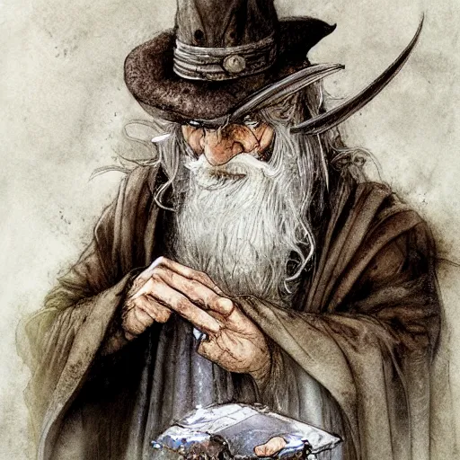 Prompt: merlin mage, high resolution, high quality, by jean - baptiste monge