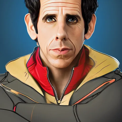 Prompt: ben stiller as a disney character, symmetrical, highly detailed, high resolution, trending on artstation