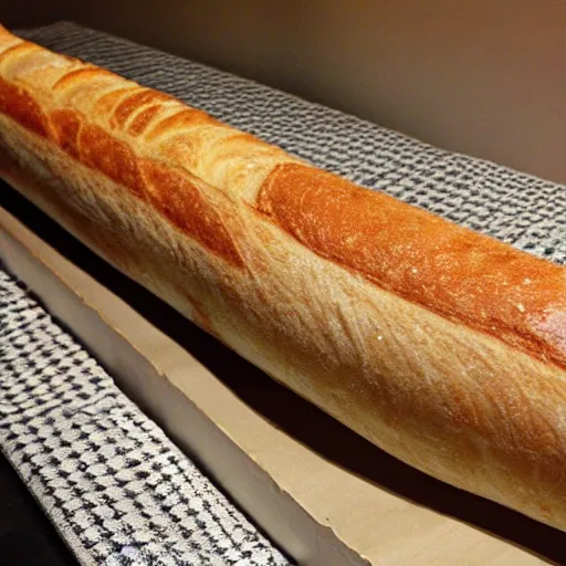 Prompt: a beautiful and big baguette