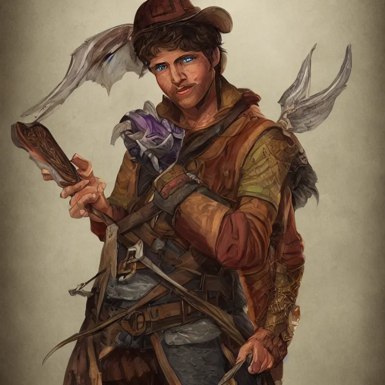 Image similar to Dungeons & Dragons, Young Commoner, Farmer, Character Portrait, Digital Art, Highly Detailed