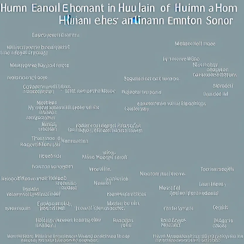 Prompt: a chart demonstrating human emotions