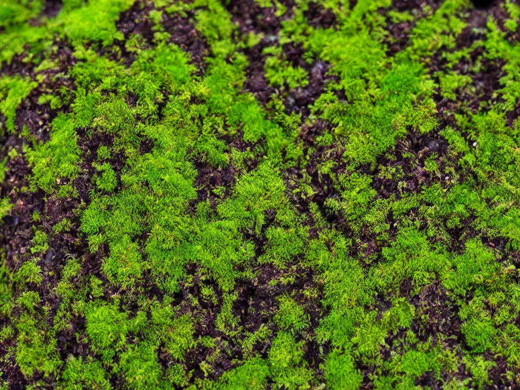 4K close up mossy stone texture. Seamless texture.