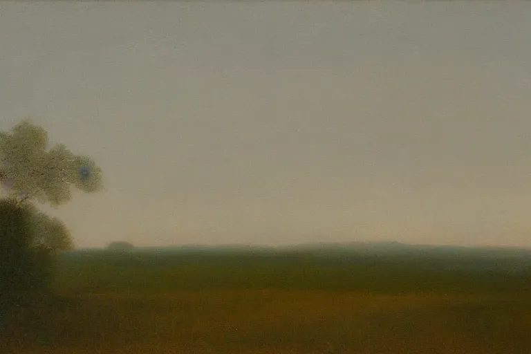 Image similar to Landscape painting at dawn Tonalism