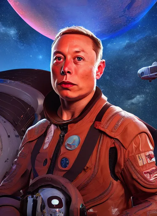 Prompt: ( ( ( elon musk ) ) ) by pablo picasso, spacex, mars mission, fantasy, photorealistic, octane render, vibrant colors, unreal engine, dynamic lighting, perfect factions, very detailed faces,