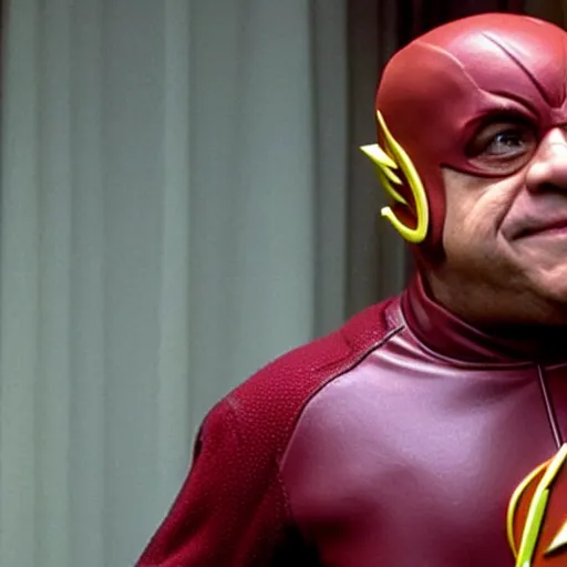 Prompt: danny devito as the flash