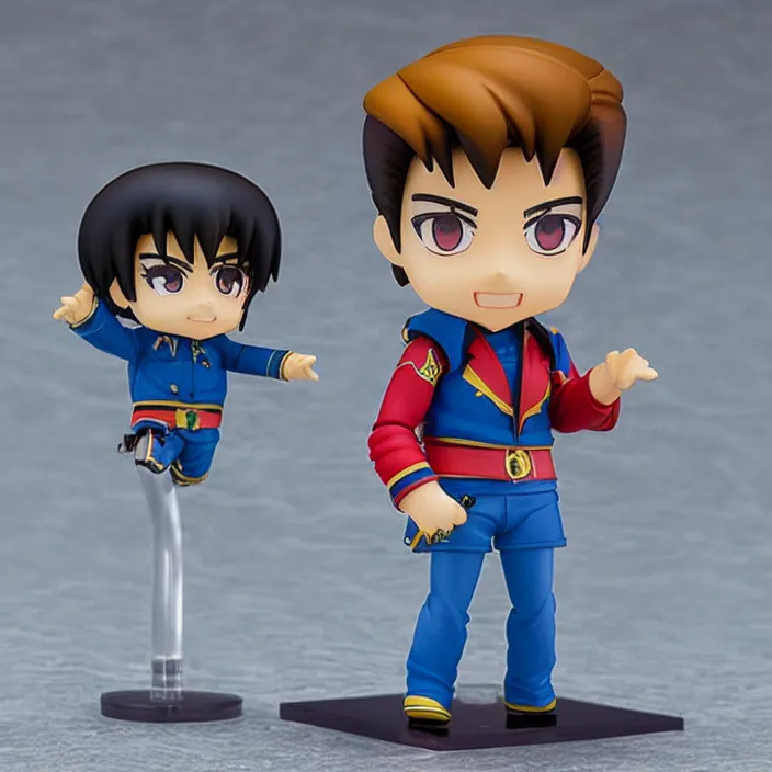 Prompt: Elvis Presley, An anime Nendoroid of Elvis Presley, Aquarel