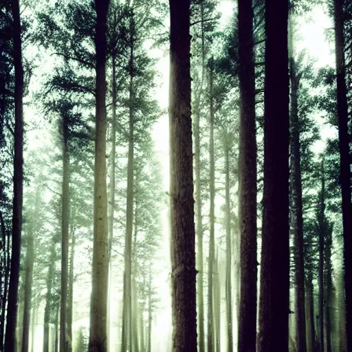 Prompt: a perfect photo of pine forest. Behance