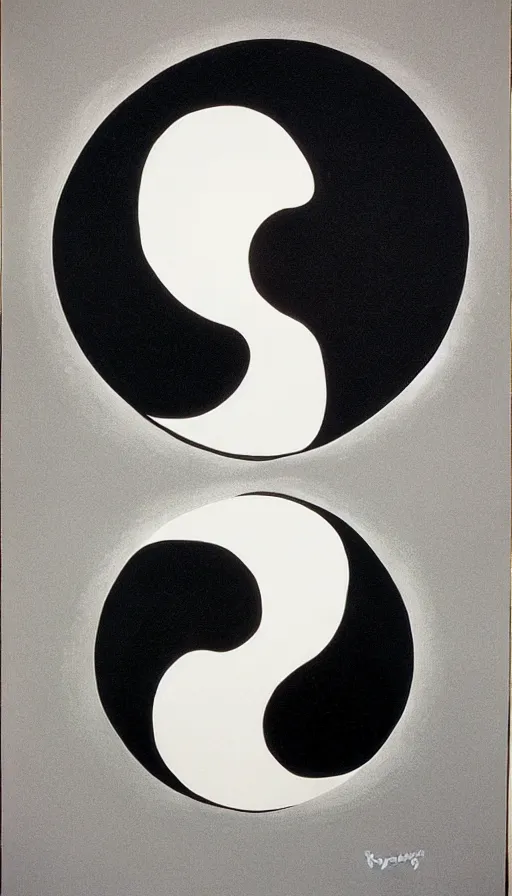 Prompt: Abstract representation of ying Yang concept, by Raymond Briggs