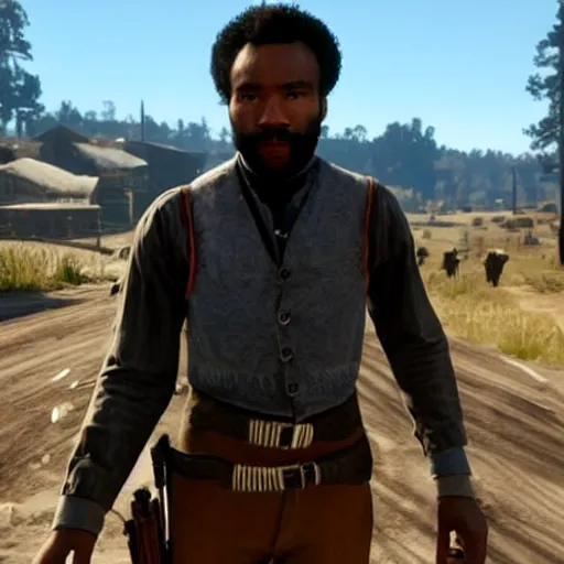 Image similar to donald glover in rdr 2