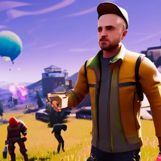 Image similar to jesse pinkman in fortnite