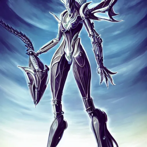 Image similar to highly detailed exquisite warframe fanart, looking up at a 300 foot tall giant elegant beautiful saryn prime female warframe, as an anthropomorphic robot female dragon, sharp claws, posing elegantly over your tiny form, detailed legs looming over your pov, giantess shot, camera close to the legs, upward shot, ground view shot, leg shot, front shot, epic cinematic shot, high quality warframe fanart, captura, realistic, professional digital art, high end digital art, furry art, giantess art, anthro art, DeviantArt, artstation, Furaffinity, 3D, 8k HD render, epic lighting