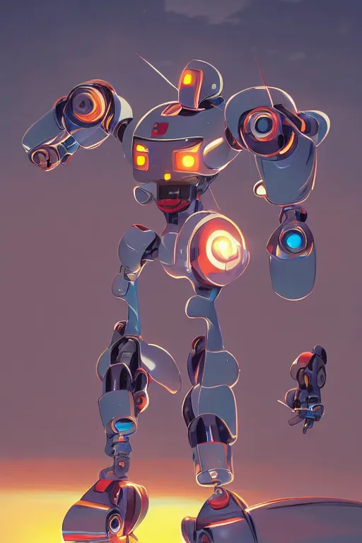 Image similar to metabots medabots medarotto medarot robot minimalist comics, behance hd by jesper ejsing, by rhads, makoto shinkai and lois van baarle, ilya kuvshinov, rossdraws global illumination ray tracing hdr radiating a glowing aura