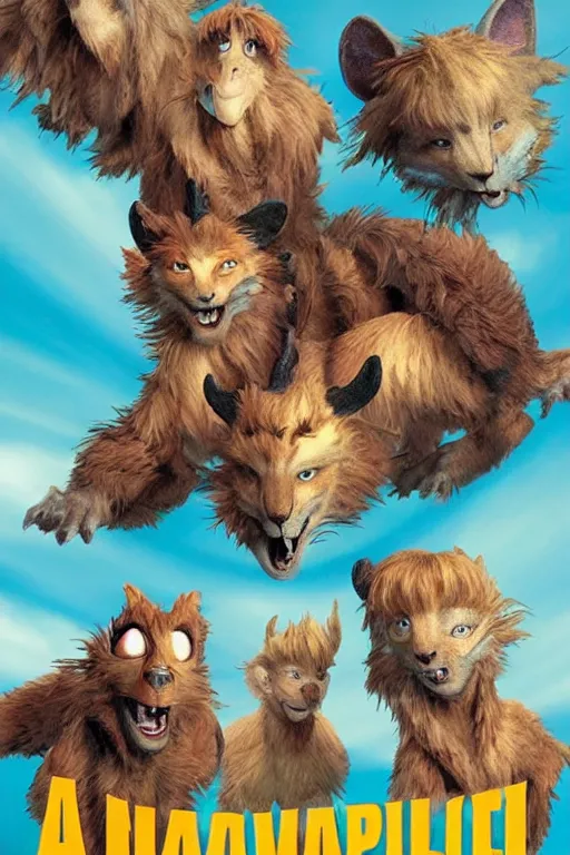 Image similar to “a horrific Disney Animorphs book cover”