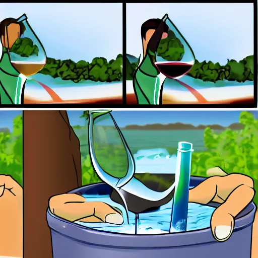 Image similar to wikihow to turn water into wine