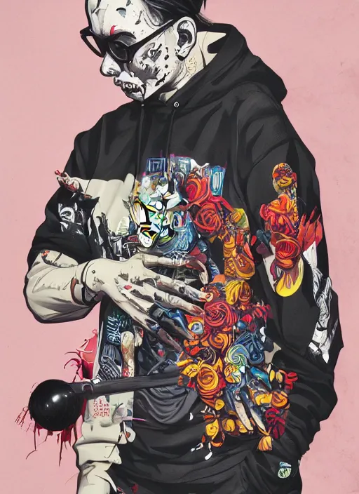 Image similar to zombie full body hiphop streetwear drip, tristan eaton, victo ngai, artgerm, rhads, ross draws