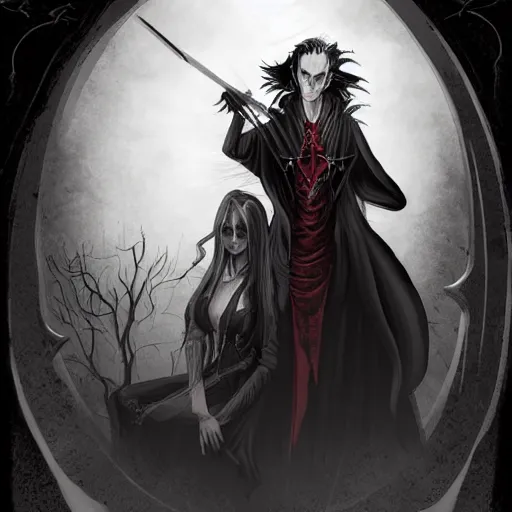 Image similar to Vampire dream, darkness, scary, D&D, art by Coast of the Wizards