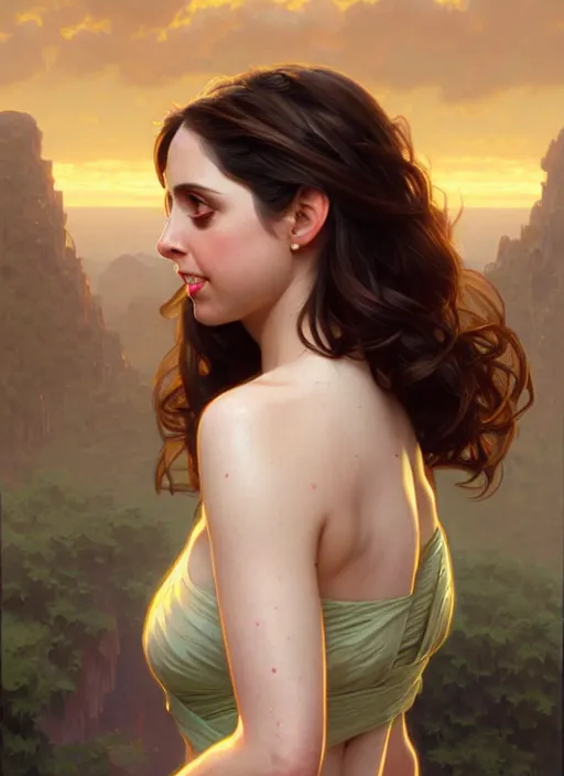 Image similar to ultra realistic illustration, handsome alison brie. realistic intricate, elegant, highly detailed, digital painting, artstation, concept art, smooth, sharp focus, illustration, art by artgerm and greg rutkowski and alphonse mucha and wlop