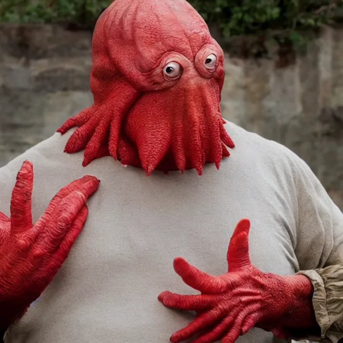 Prompt: live action zoidberg, 8 k,