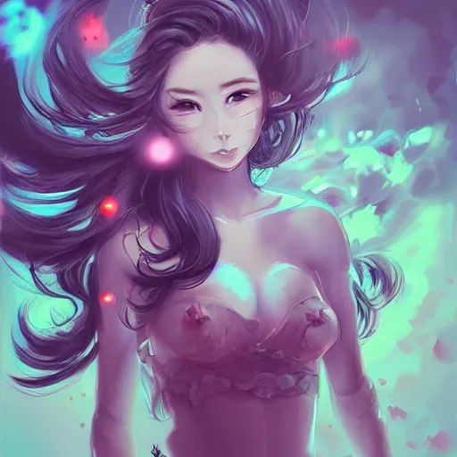 Prompt: Digital art by RossDraws H- 832