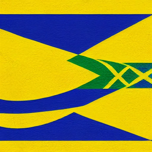 Prompt: a mix with the Brazil and Ukraine flag