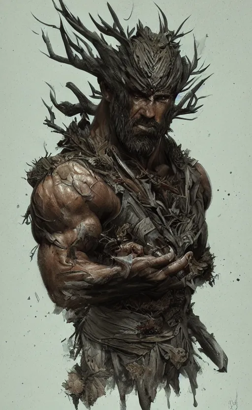 Image similar to god of the forest, 30 years old, rugged, male, gorgeous gorgeous gorgeous, detailed face face face face, amazing, thighs thighs thighs thighs, muscular, intricate, highly detailed, digital painting, artstation, concept art, sharp focus, illustration, by greg rutkowski