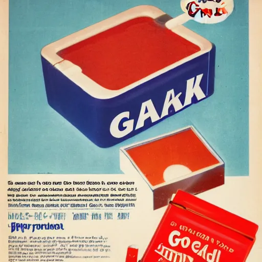 Image similar to advertisement for GAK