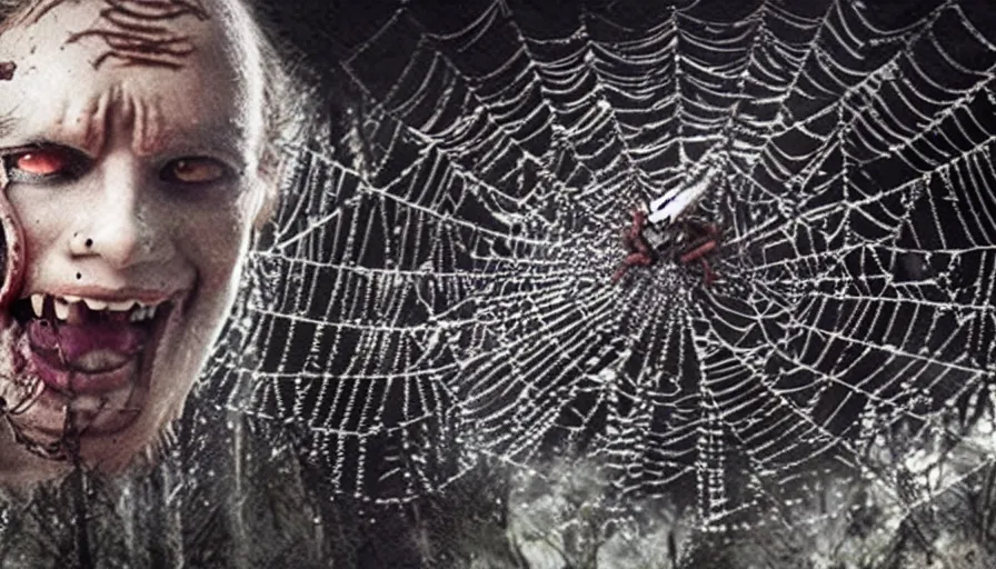 Image similar to big budget horror movie about genetically engineered super spider