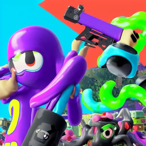 Image similar to big man splatoon 3