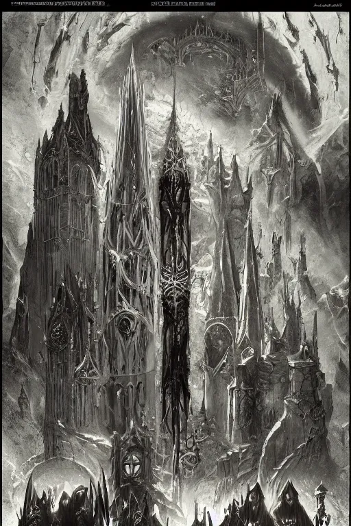 Image similar to council of the ring, lord of the rings, fantasy gothic by greg rutkowki artstation