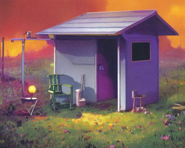 Image similar to IKEA catalogue photo of a shed, by Paul Lehr